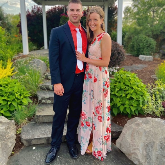 Lulus Blush Floral Print Maxi Dress - Picture 8 of 8